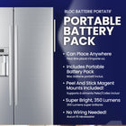Bell+Howell Rechargeable LED Motion Activated Under Cabinet Lights - 18" - 2 Pack-Linkable & Portable Design: Easily link multiple lights together using the provided cables, or use the portable battery pack to power lights without an outlet—perfect for any location in your home.