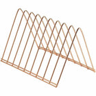 Officemate Triangular Wire File Sorter - Rose Gold-Desktop File Sorter offers practical and convenient storage and organization solutions that are adaptable to your space