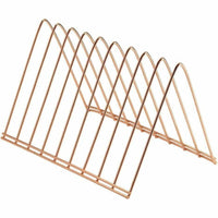 Officemate Triangular Wire File Sorter - Rose Gold-Desktop File Sorter offers practical and convenient storage and organization solutions that are adaptable to your space