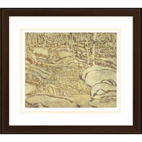 Earth and Sky by David Milne - Framed Print - 36" x 32"-High-quality art print professionally matted and framed