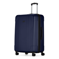 Bugatti Madrid Collection 30" Hardside Checked Spinner Luggage - Navy-Made of ABS/PC