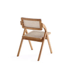 Manhattan Comfort Lambinet 20.87" Industry Chic Dining Folding Chair - Nature - Set of 2-Delivered to you Fully Assembled! No Assembly Required