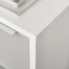 HOMCOM 3-Drawer Vertical Letter/A4 Filing Cabinet with Lock - Grey-Drawers are armed with full extension glides for easy access
