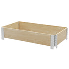 Outsunny Wooden Raised Garden Bed Kit - 45" L x 24" W x 8" H - Natural-Varnished fir wood, stable enough for reliable outdoor use 