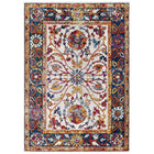 Modway Entourage Samira Distressed Vintage Floral Vintage Medallion Area Rug - 8 ft W x 10 ft L - Multicolored-Distressed Vintage Floral Vintage Medallion Area Rug