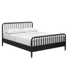 Modway Arlette Full Size Wood Spindle Bed Frame - Black-Full Size Bed Frame