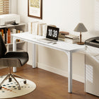 HOMCOM 70.9" Large Computer Desk - White-Serves as dining table and small conference table, multipurpose use