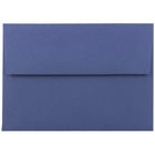 JAM Paper 4Bar A1 Invitation Envelopes - 3.625 x 5.125 - Presidential Blue - 500 Pack-Envelopes are made of 28 lb paper with a textured finish, straight flap, and a gummed closure