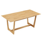 Modway Solara 71" Rectangle Wood Dining Table - Natural-Mid-Century Inspired Design
