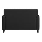 Flash Furniture HERCULES Diplomat Series Black Leather Loveseat-Flared Arms