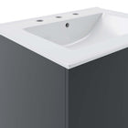 Modway Vitality 24" Bathroom Vanity - Grey/White-Assembly Required
