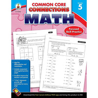 eBook: Carson Dellosa 104606-EB Common Core Connections Math - Grade 5-You will receive two emails: one confirming your entire order, and one with a "Download Software" buttonYou can download immediately or return to your email to download later
