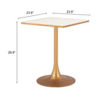 Zuo Spot Bistro Table - Beige/Gold-6