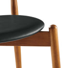 Modway Stalwart Dining Side Chairs - Dark Walnut/Black - 4 Pack-10