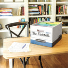 Bankers Box R-Kive Heavy-Duty Letter/Legal Storage Box - White/Blue - 12 Pack-FastFold quick and easy assembly