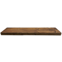 Entrepot La Grange Floating Shelf with Hardware - 36" L x 8" D x 2" T - Whiskey Brown-Includes Support