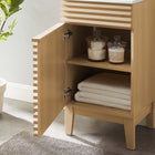 Modway Render 18" Bathroom Vanity Cabinet - Oak/White-8" Centerset Holes