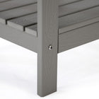 Backyard Lifestyles Side Table with Shelf - Light Grey-Classic Comfortable Design.