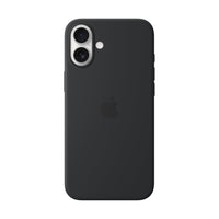 Apple iPhone 16 Plus Silicone Case with MagSafe - Black-Made with a 55 percent recycled silicone material, the case has a silky, soft-touch finish on the exterior that feels great in your hand. And on the inside, there’s a soft microfibre lining for even more protection