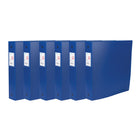 Filemode Extra Thick Poly Binder, Blue, 1" Ring, 6 Pack-Colour: Blue