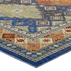 Modway Atzi Distressed Southwestern Diamond Floral Area Rug - 4 ft W x 6 ft L - Multicolored-Stain Resistant / Easy To Clean