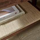 Modway Oswin 1-Drawer Wood Nightstand - Walnut-Non-Marking Nylon Floor Glides