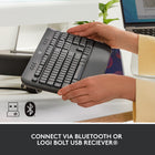Logitech Signature K650 Comfort Full-Size Wireless Keyboard with Wrist Rest - Graphite-Works on multiple platforms: Signature K650 Logitech Wireless Keyboard works with multiple operating systems - Windows, macOS, Chrome OS, Linux, iPadOS, iOS and Android
