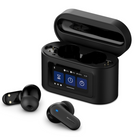 Philips TAT6000 True Wireless Headphones - Black-Smart Charging Case - You can use this case to take calls, control playback and noise cancelling, tweak bass and treble, or find a missing earbud. The 1.47" touchscreen also features a clock and a timer, plus a torch function that emits bright white light. A true multitasker, the case can even take photos by remotely triggering the camera on your connected device.