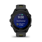 Garmin Forerunner 170 Music Smartwatch - Black with Black/Amp Yellow Band-HRV Status helps you gain a deeper understanding of your overall health, training, and recovery through heart rate variability by monitoring the time variations between consecutive heartbeats while you sleep
