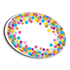 Ashley Productions Magnetic Whiteboard Eraser - Oval Confetti - 6 Pack-Light and easy to grip and hold for teachers and students