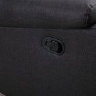 HOMCOM Loveseat Recliner Sofa with Footrest - Dark Grey-Cushioned seat and armrest deliver exceptional comfort  