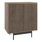 Hudson&Canal Whitman 28"W Accent Cabinet - Antiqued Grey Oak-Modern contemporary design for your home office, bedroom, or living spaces