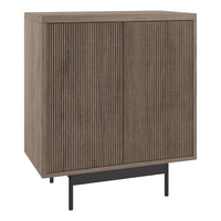 Hudson&Canal Whitman 28"W Accent Cabinet - Antiqued Grey Oak-Modern contemporary design for your home office, bedroom, or living spaces