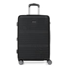 Bugatti Brussels 3-Piece Hardside Luggage Set - ABS - Black-Double 360-degree spinner wheels for precise control and smooth, quiet rolling (8 wheels)