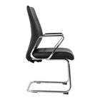 TygerClaw Mid Back Microfiber PU Office Chair (TYFC220020)-Heavy duty chromed metal base