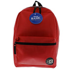 BAZIC Products Basic 16" Backpack - Red - 2 Pack-Lightly padded, adjustable shoulder straps and carrying handle