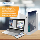 Davis Group QuickFit Pro HD Single Touch Pin-Lock 4" View Binder - White-700 sheet capacity