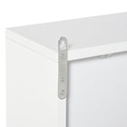HOMCOM Wall Mount Bathroom Medicine Cabinet with Mirror - White-Colour: White