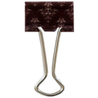JAM Paper Binder Clips - 3/4" - Green and White Polka Dots & Dark Brown Damask - 10 Pack-Binder clips' strong hold keeps stacks of loose paper securely fastened together, without the risk of slipping or falling out