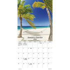 DateWorks 2026 16-Month Wall Calendar - 12" x 12" - Beaches - Bilingual-September 2025 - December 2026