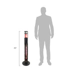 Westinghouse 1500-Watt Freestanding Infrared Electric Patio Heater-Includes safety features, tip-over protection and overheat protection as well as a cool touch coating to prevent burns 
