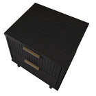 Manhattan Comfort Granville 18.11" Modern 2-Drawer Nightstand 2-Piece Set - Black-15.16" L x 18.11" W x 19.49" H