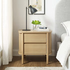 Modway Cadence 2-Drawer Nightstand - Oak-Fluted Sides