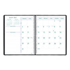 Blueline 2027 Planifi-Action 13-Month 7-Day Weekly/Monthly Planner - 11" x 8-1/2" - Black - French-Each spread has boxes for daily priorities, phone calls, correspondence and personal notes