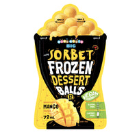 Mini Melts BIG Mango Sorbet Balls - 72 mL - 12 Pack-Made with real fruit juice