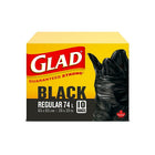 Glad Easy-Tie Black Regular - 74L - 10 Pack-74L