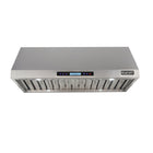 KUCHT KRH4820A 48" 1200 CFM Under‑Cabinet Range Hood - Stainless Steel-Stylish range hood comes with four stainless steel baffle filters that are also dishwasher friendly