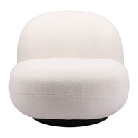 Zuo Myanmar Accent Chair - Cream-Shearling style fabric