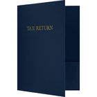 JAM Paper Tax Return Presentation Folders - 9" x 12" - Nautical Navy Blue Linen - 50 Pack-If you are looking for a folder for all of your professional needs, these 9" x 12" Presentation Folders are the perfect choice