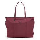 Swiss Gear Womens Laptop Tote Bag - Pomegranate-Poche avant zippée à accès rapide avec mousqueton intégré et porte-clés amovible — idéale pour ranger cordons d'alimentation, chargeurs et autres essentiels à portée de main